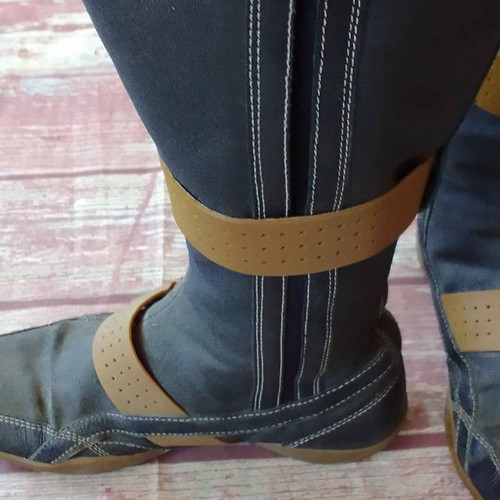 Women's leather motorcycle boots used, size 37
