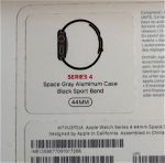 Apple Watch Series 4   Space Gray Aluminum + Black Sport Band 44 MM