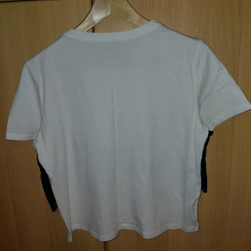 Zara crop top Medium like new with black lace detail