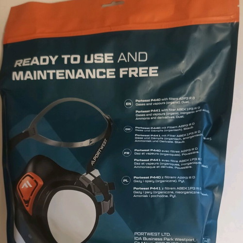 Portwest P440 half face mask new with A2P3 filters