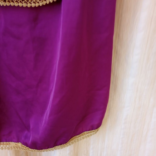 Fuchsia strapless dress satin-like, like new