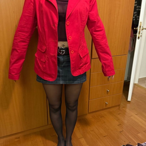 Julia Bergovich red jacket like new, size XL