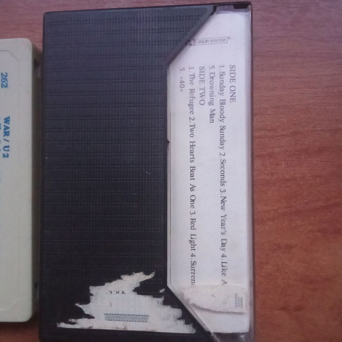 U2 War audio tape used, 1980s collectible cassette