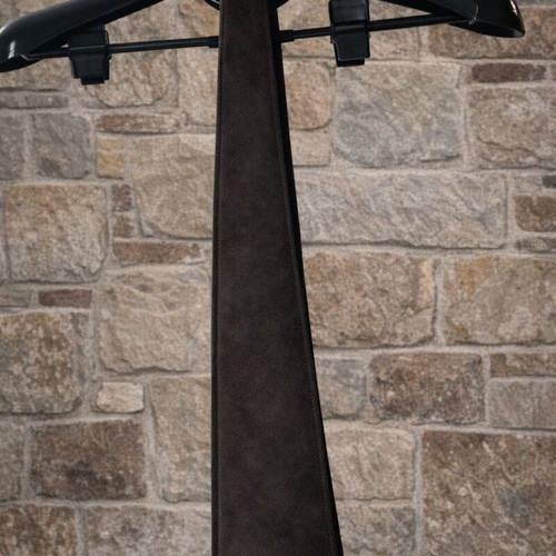 Leather suede tie brown from Kastoria like new