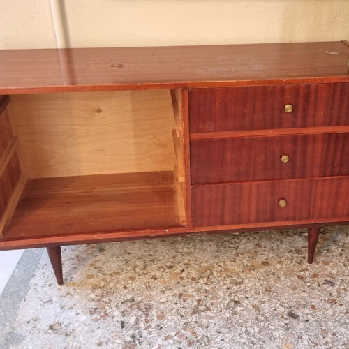 Vintage wooden furniture with drawers