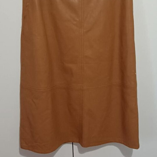 Esprit skirt used, A-line, faux leather, waist 38, beige