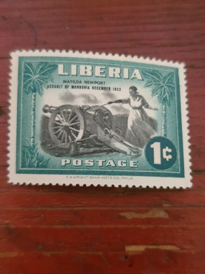Пощенска марка Liberia 1c 1947 нова с лепило