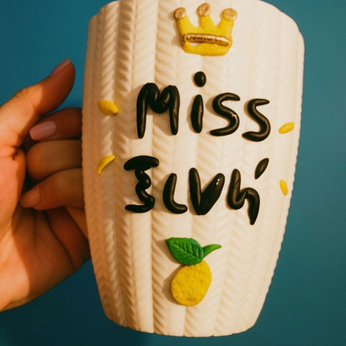 Mug made of polymer clay new