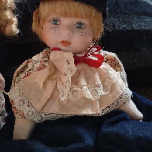 Porcelain doll vintage boy like new