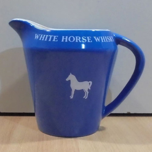 White Horse Scotch Whisky old promotional ceramic jug used