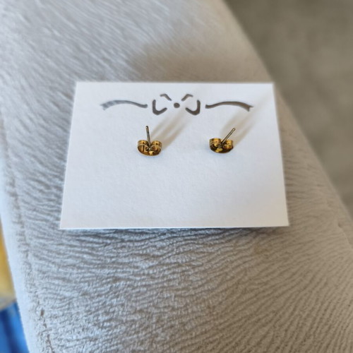 Handmade silk cocoon stud earrings, soft purple