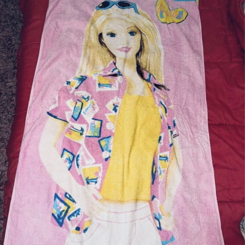Barbie pink towel new
