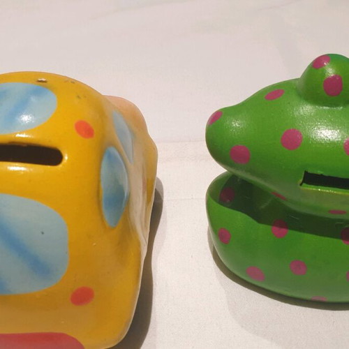 Children's piggy banks new pack of 2 pieces