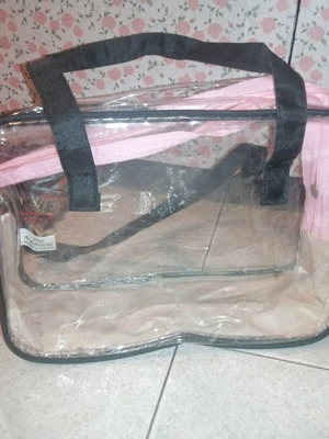Transparent toiletry bag