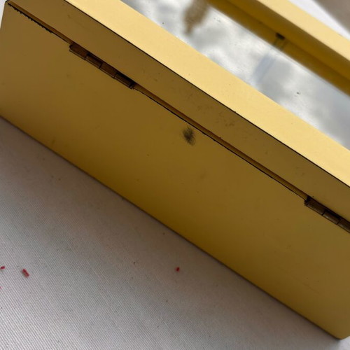 Storage box with glass used, yellow, Notos Galleries home