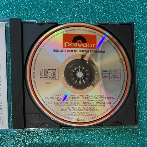CD The Phantom of the Opera like new from the London theatrical performance