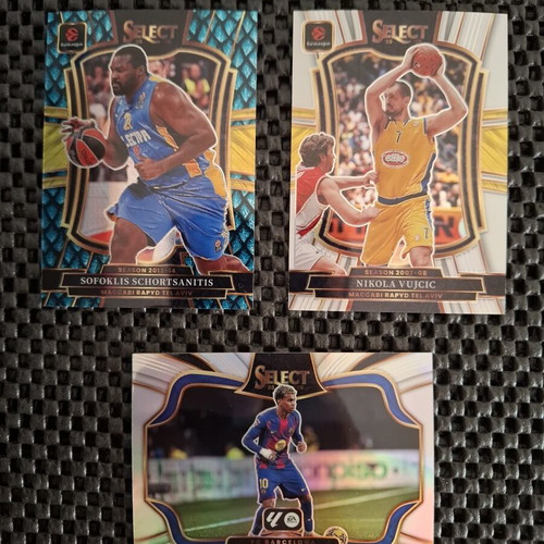 Panini Prizm Sofoklis Schortsanitis, Nikola Vujcic, Lamine Yamal cards like new