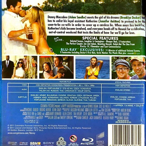 Just Go With It Blu-Ray comedy romance movie used
