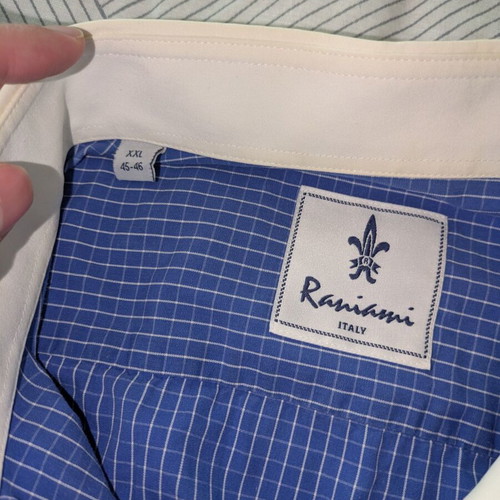 Men's professional dress shirt XXL blue like new, Italian brand