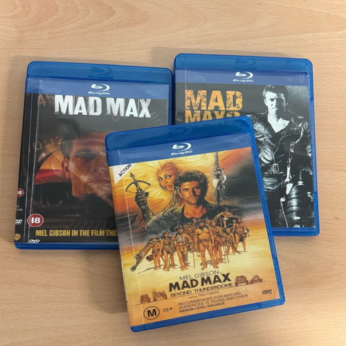Mad Max 1-2-3 Blu-Ray used with Greek subtitles