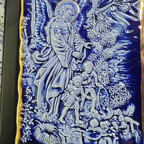 Porcelain Virgin Mary image Crown Bavaria like new with gold decoration