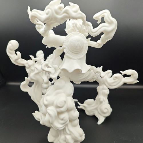 One Piece Monkey D. Luffy Gear 5 collectible 3D printed figure new 20cm