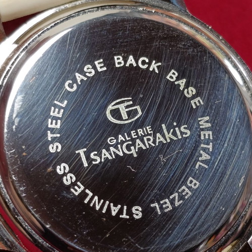 GT watch used, Galerie Tsangarakis, 45mm diameter, battery needed