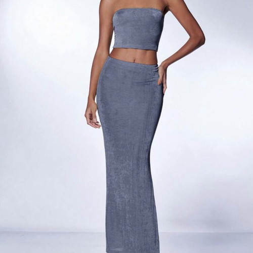 Two Piece Set like new, size XS, grey and blue