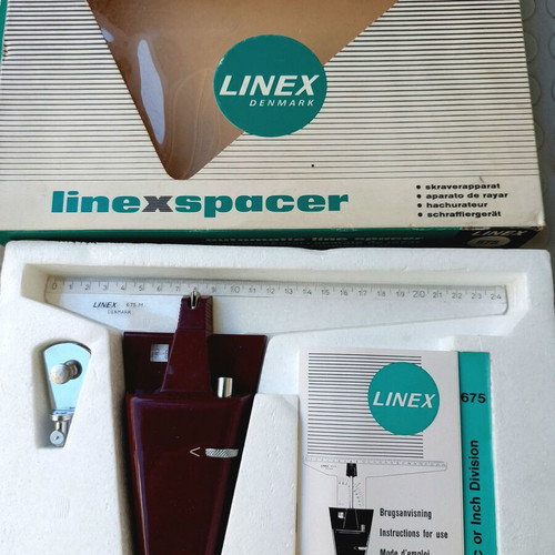 Linex 675 Automatic Line Spacer vintage collectible from Denmark