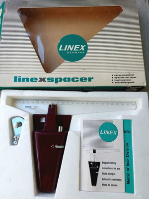 Linex 675 Automatic Line Spacer vintage collectible from Denmark