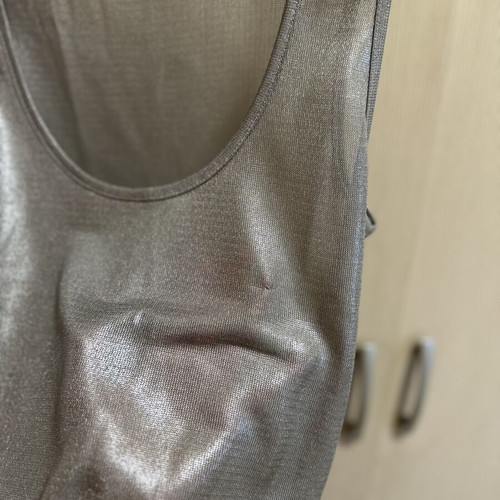 Zara top silver thread small like new