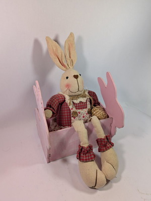 Easter decorative basket used 20x30x18cm