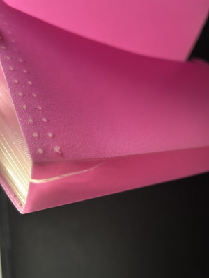 Filing folder 24x13 pink used