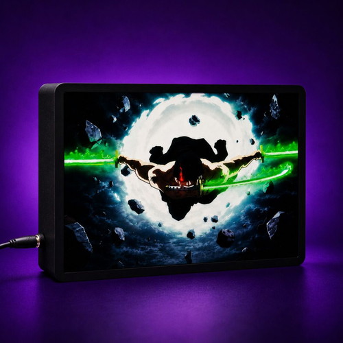 One Piece Zoro King of Hell Lightbox new anime decoration lamp