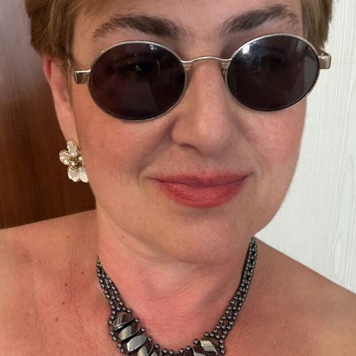 Hematite choker vintage handmade necklace 47 cm