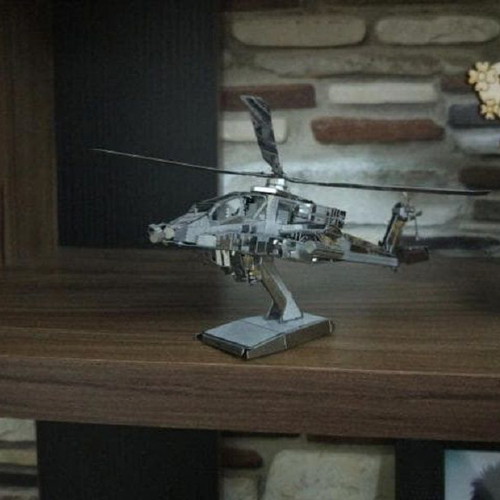 AH-64 Apache metal 3D puzzle model, 2 sheets