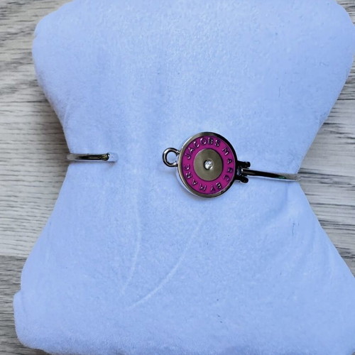 Marc by Marc Jacobs silver pink hinge bracelet
