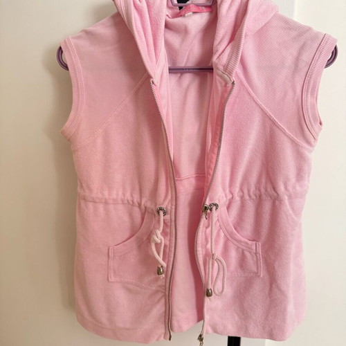 Zara short-sleeve terry jacket like new, pink colorful, size M