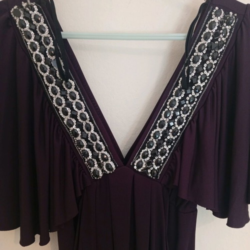 Summer women's dress purple like new, size M