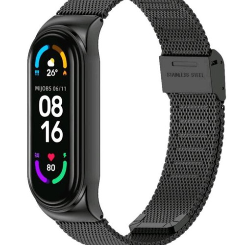 Mi Band 5/6 black metal strap new