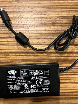 Lacie τροφοδοτικό AC 12V 2A 5V 2A 4Pin μεταχειρισμένο για ACML-51