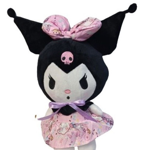 Kuromi plush 30 cm pink dress new