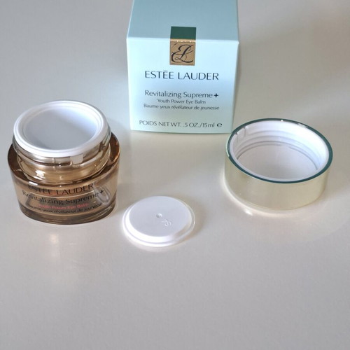 Estee Lauder Revitalizing Supreme+ empty eye cream jar with box