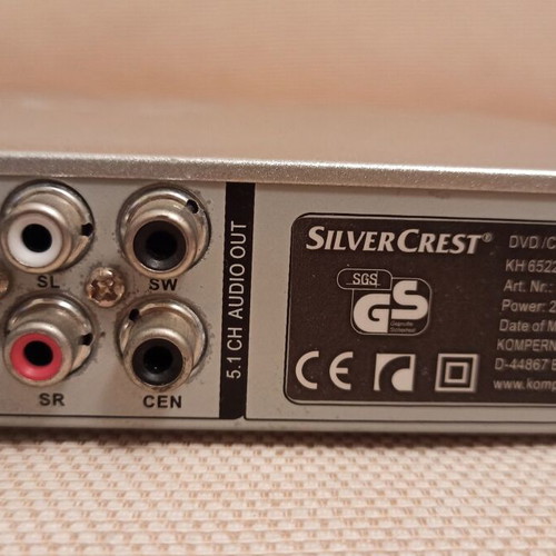 Silver Crest CD-DVD Player μοντέλο ΚΗ 6522 μεταχειρισμένο χωρίς τηλεχειριστήριο