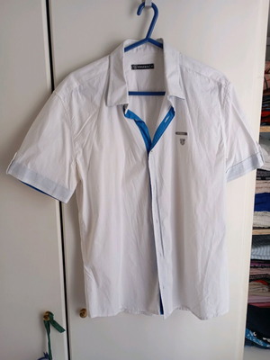 Men's white dress shirt like new, size XL slim fit
