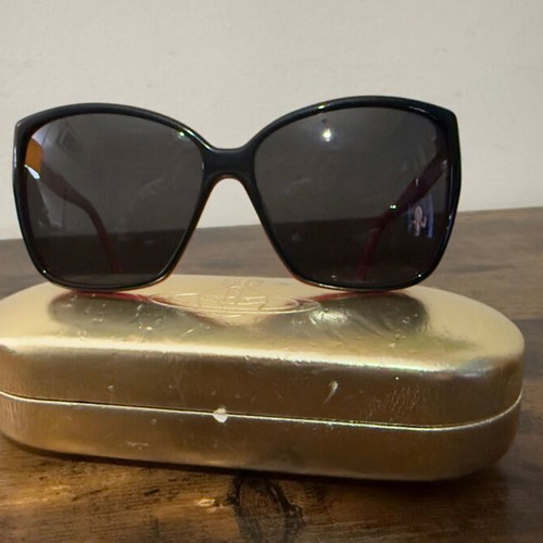 Moschino vintage sunglasses like new, black and red