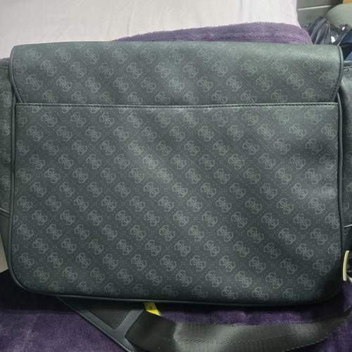 Guess leather bag new, blue, 47/32/15 cm