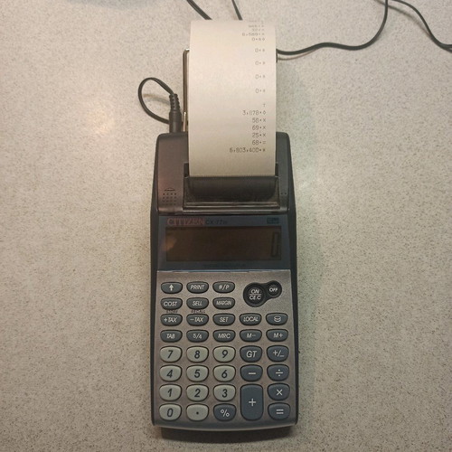 Citizen CX-77 IV printing calculator used
