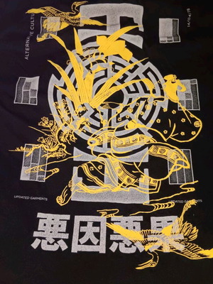 Pull & Bear XL shirt inspired by Japanese art like new