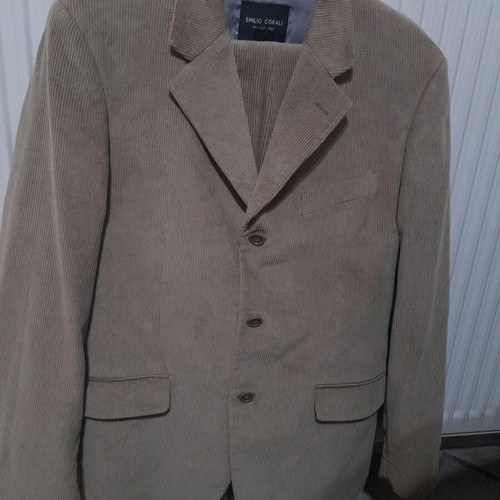 Emilio Corali men's corduroy suit like new, beige